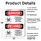 Signmission Pesticide Storage Hazardous Bilingual Danger Sign, Aluminum, 12in W x 18in L, 2PK OS-2PACK-DS-A-1218-VS-1526 - alternate 6